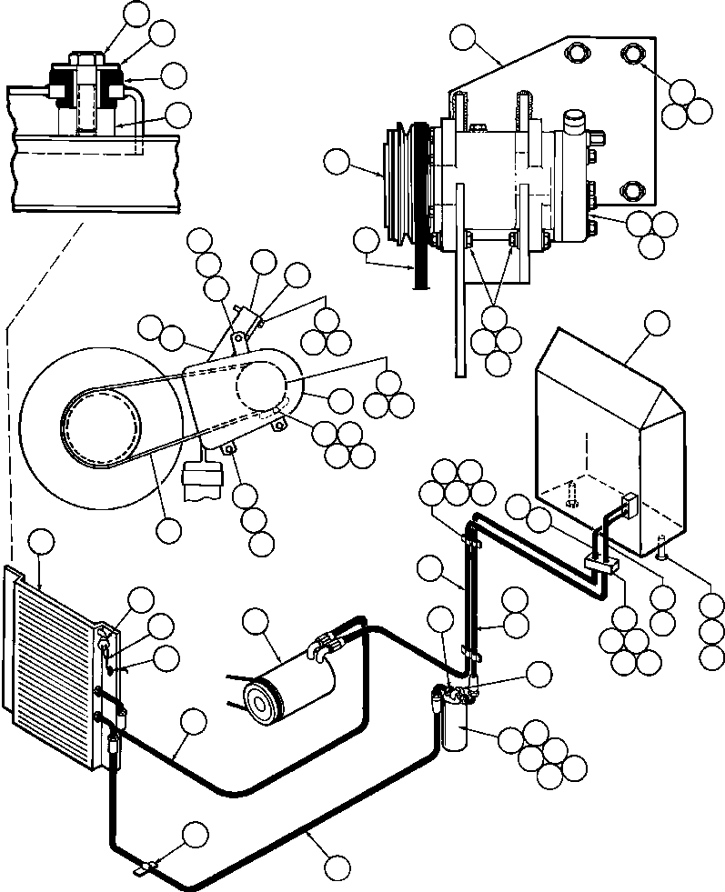 Dump Trucks Komatsu / AFE32-BW 830E S/N 32269              CYPRUS STARFIRE(AFE32-BW) / AIR CONDITIONER PIPING & INSTL(160 : 40532)