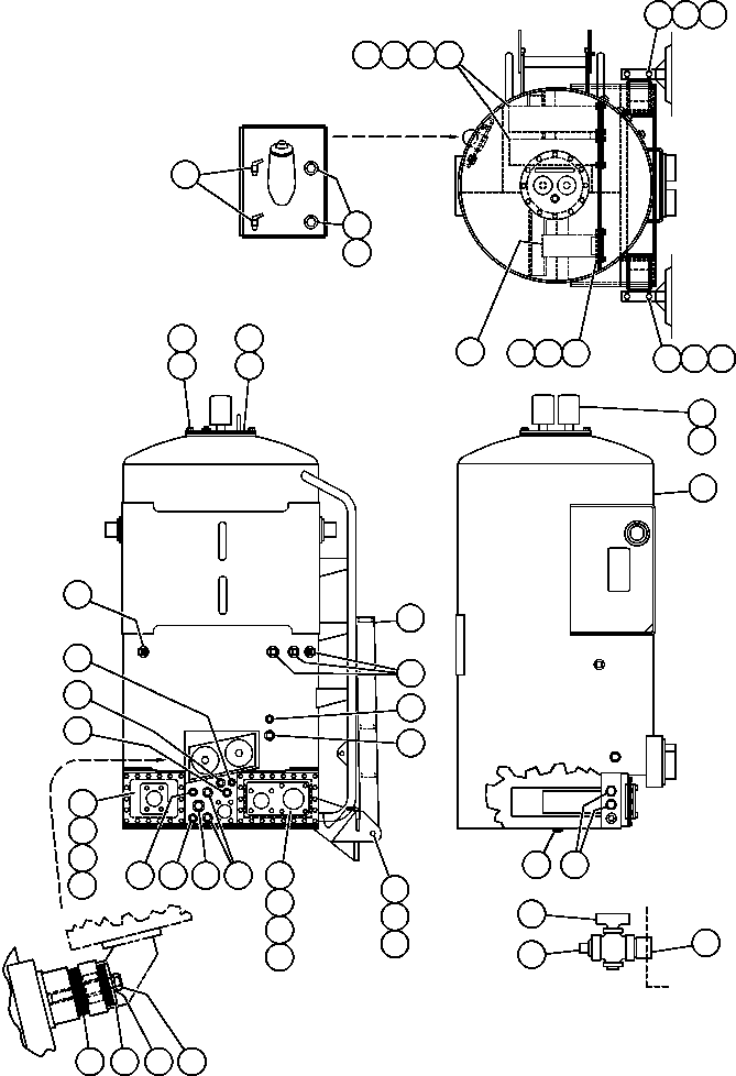 Dump Trucks Komatsu / AFE32-BW 830E S/N 32269              CYPRUS STARFIRE(AFE32-BW) / HYDRAULIC TANK ASSEMBLY INSTALLATION(394 : 40225)