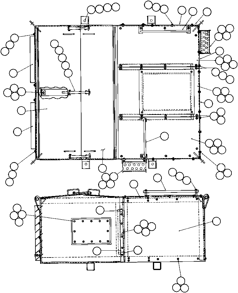 Dump Trucks Komatsu / AFE32-CD 830E                  ELKVIEW(AFE32-CD) / BLOWN GRID MODULE - 1(208 : 40378)