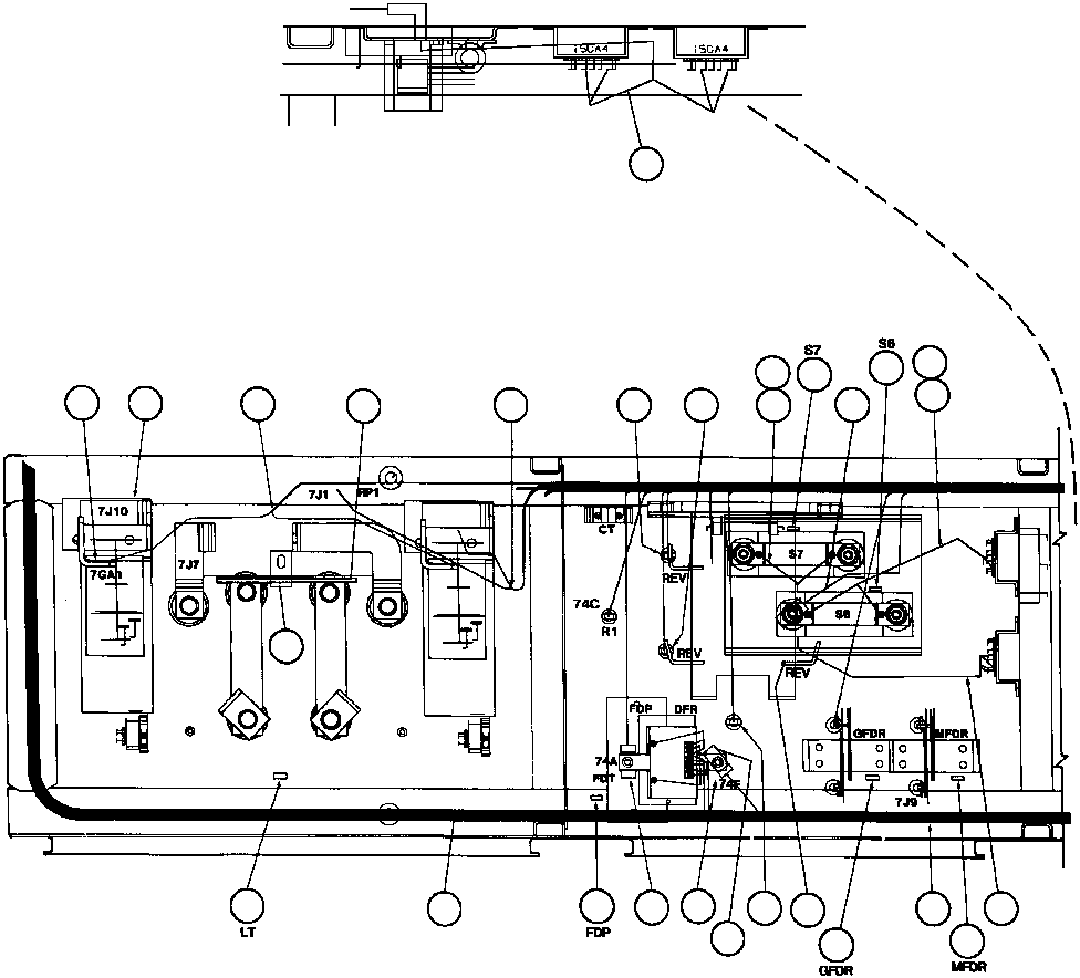 Dump Trucks Komatsu / AFE32-CD 830E                  ELKVIEW(AFE32-CD) / CONTROL CABINET WIRING - 6(228 : 40474)