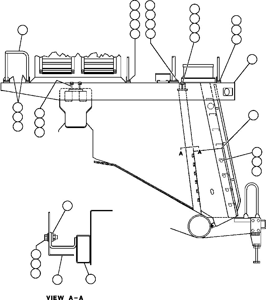 Dump Trucks Komatsu / AFE32-CE 830E S/N 32326-32328   WESTERN COLLERIES(AFE32-CE) / RIGHT DECK, HANDRAIL & LADDER - 1(014 : 40797)