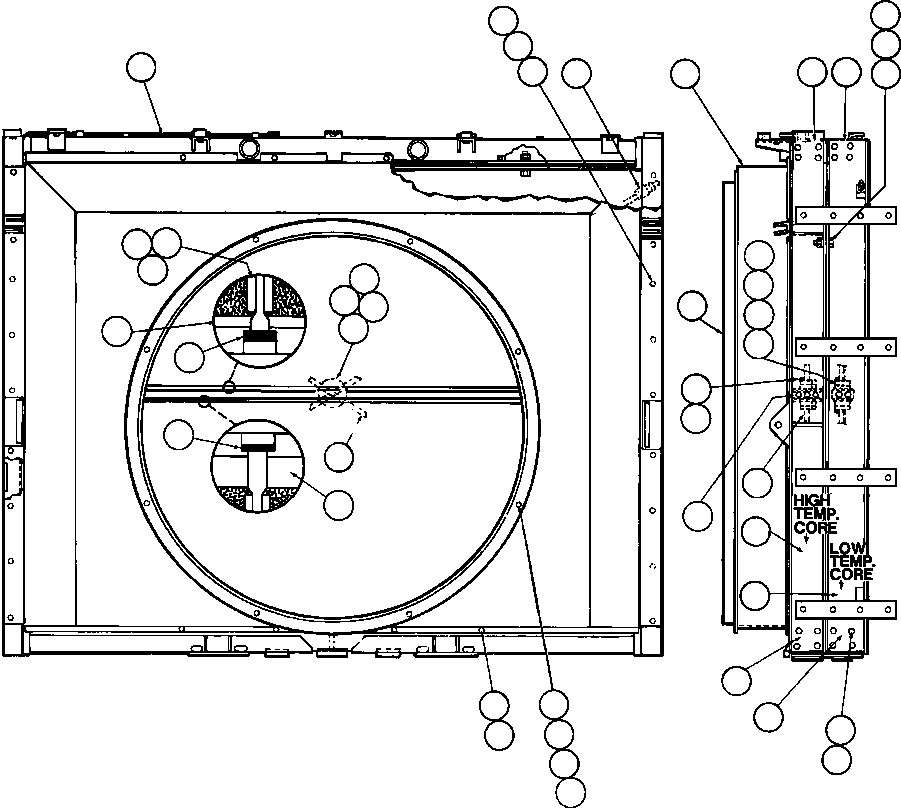 Dump Trucks Komatsu / AFE32-CE 830E S/N 32326-32328   WESTERN COLLERIES(AFE32-CE) / RADIATOR ASSM (PB8715)(030 : 40440)