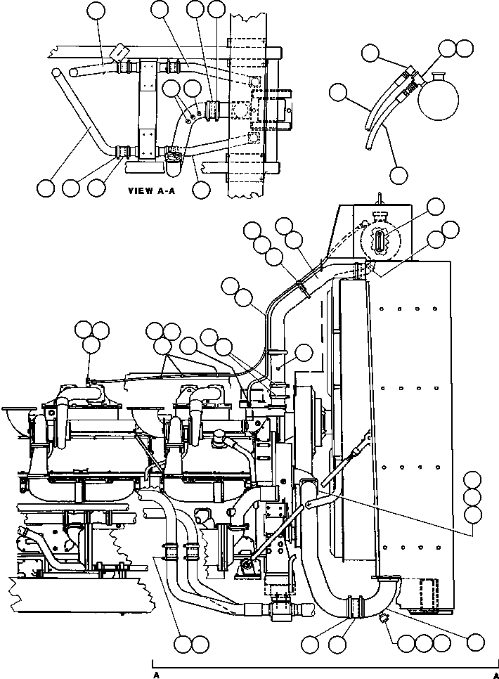 Dump Trucks Komatsu / AFE32-CE 830E S/N 32326-32328   WESTERN COLLERIES(AFE32-CE) / RADIATOR & SURGE TANK PIPING - 1(032 : 40912)