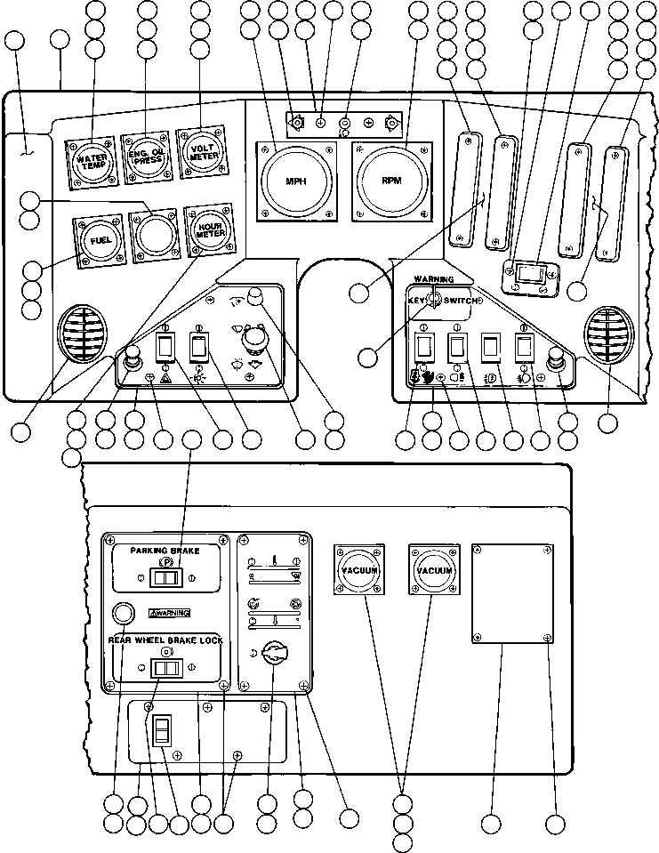 Dump Trucks Komatsu / AFE32-CE 830E S/N 32326-32328   WESTERN COLLERIES(AFE32-CE) / INSTRUMENT PANEL(152 : 40439)