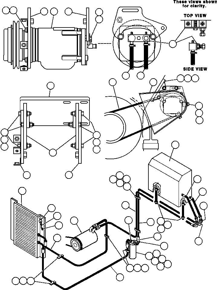 Dump Trucks Komatsu / AFE32-CE 830E S/N 32326-32328   WESTERN COLLERIES(AFE32-CE) / AIR CONDITIONER PIPING & INSTL(160 : 40906)