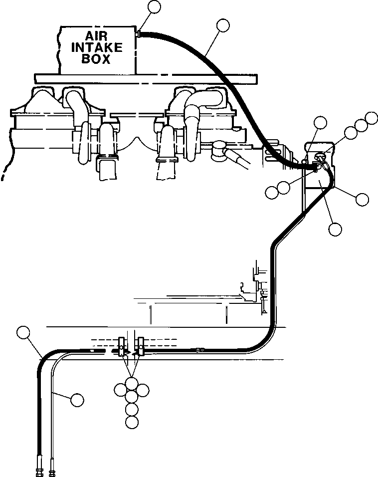 Dump Trucks Komatsu / AFE32-CE 830E S/N 32326-32328   WESTERN COLLERIES(AFE32-CE) / AIR COMPRESSOR PIPING(306 : 40430)