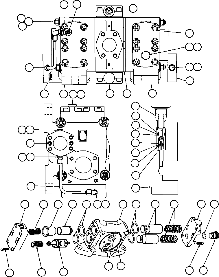 Dump Trucks Komatsu / AFE32-CE 830E S/N 32326-32328   WESTERN COLLERIES(AFE32-CE) / HOIST CONTROL VALVE ASSM (PB6921)(394 : 40003)
