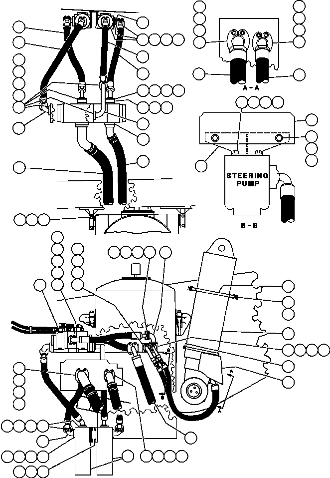 Dump Trucks Komatsu / AFE32-CE 830E S/N 32326-32328   WESTERN COLLERIES(AFE32-CE) / HOIST SYSTEM PIPING(402 : 40887)
