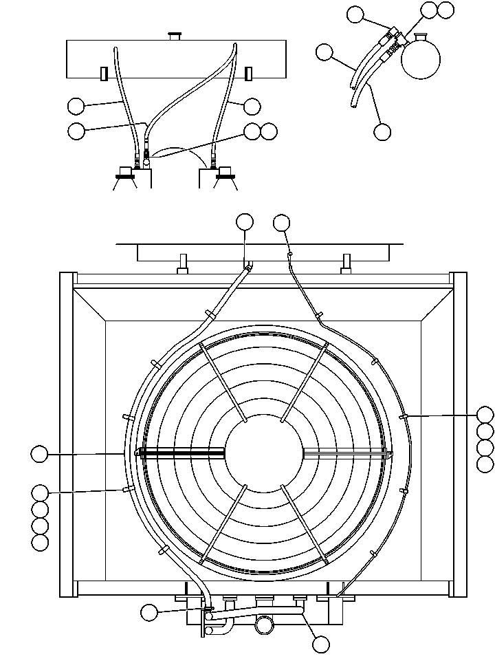 Dump Trucks Komatsu / AFE32-DG 830E                GREENHILLS(AFE32-DG) / RADIATOR & SURGE TANK PIPING - 2(032 : 40672)