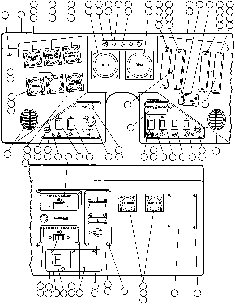 Dump Trucks Komatsu / AFE32-DG 830E                GREENHILLS(AFE32-DG) / INSTRUMENT PANEL(164 : 40439)