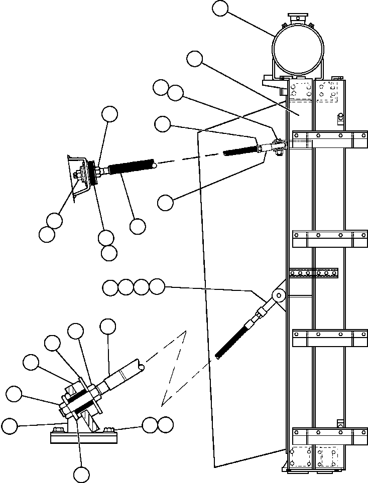 Dump Trucks Komatsu / AFE32-DS 830E S/N 32546 & 32553-32557  R.W. MILLER(AFE32-DS) / RADIATOR & SURGE TANK INSTL(026 : 40835)