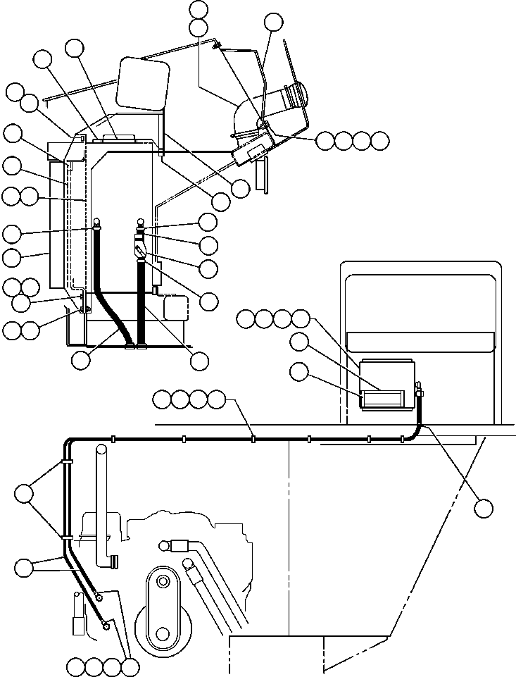 Dump Trucks Komatsu / AFE32-DS 830E S/N 32546 & 32553-32557  R.W. MILLER(AFE32-DS) / HEATER PIPING & INSTL(166 : 40972)