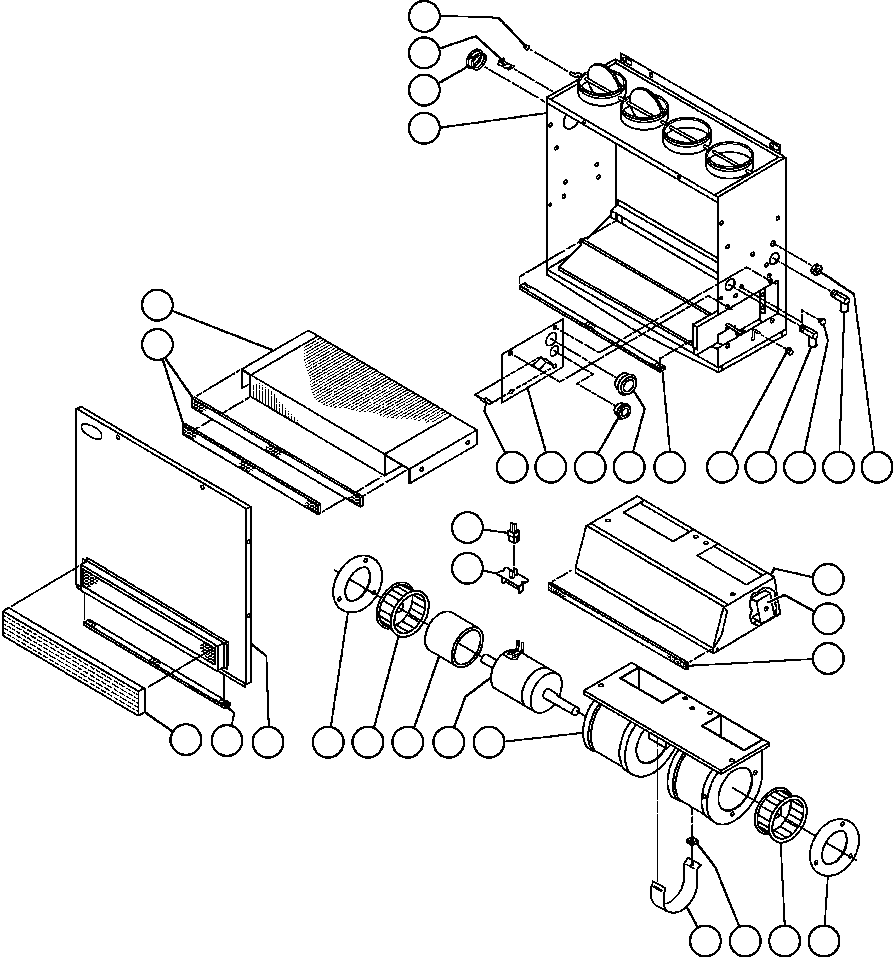 Dump Trucks Komatsu / AFE32-DS 830E S/N 32546 & 32553-32557  R.W. MILLER(AFE32-DS) / HEATER/ASSEMBLY (PB8386)(172 : 41122)
