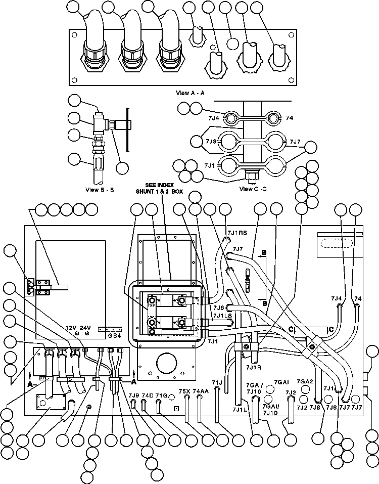 Dump Trucks Komatsu / AFE32-DS 830E S/N 32546 & 32553-32557  R.W. MILLER(AFE32-DS) / CONTROL CABINET WIRING - REAR(228 : 41149)