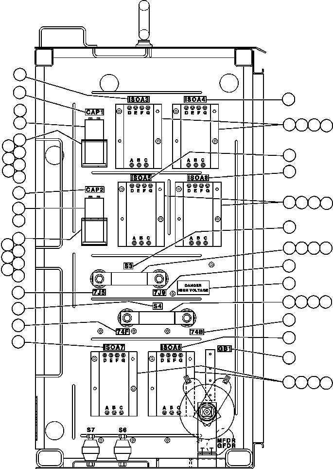 Dump Trucks Komatsu / AFE32-DS 830E S/N 32546 & 32553-32557  R.W. MILLER(AFE32-DS) / CONTROL CABINET ASSM - 6(260 : 40662)