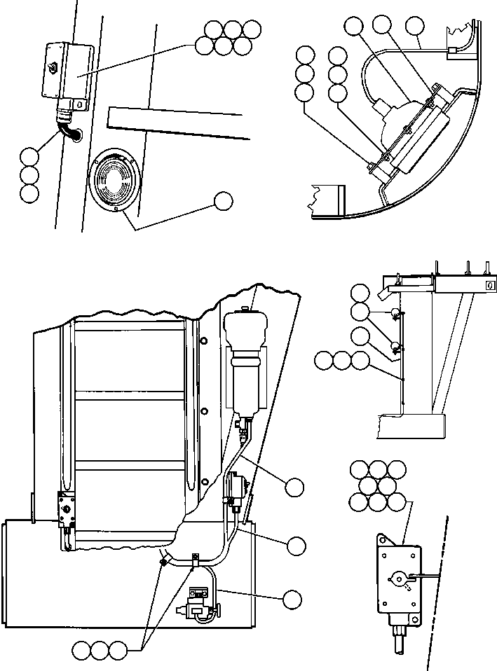 Dump Trucks Komatsu / AFE32-DS 830E S/N 32546 & 32553-32557  R.W. MILLER(AFE32-DS) / LEFT UPRIGHT ELECTRICAL GROUP - 1(346 : 41150)