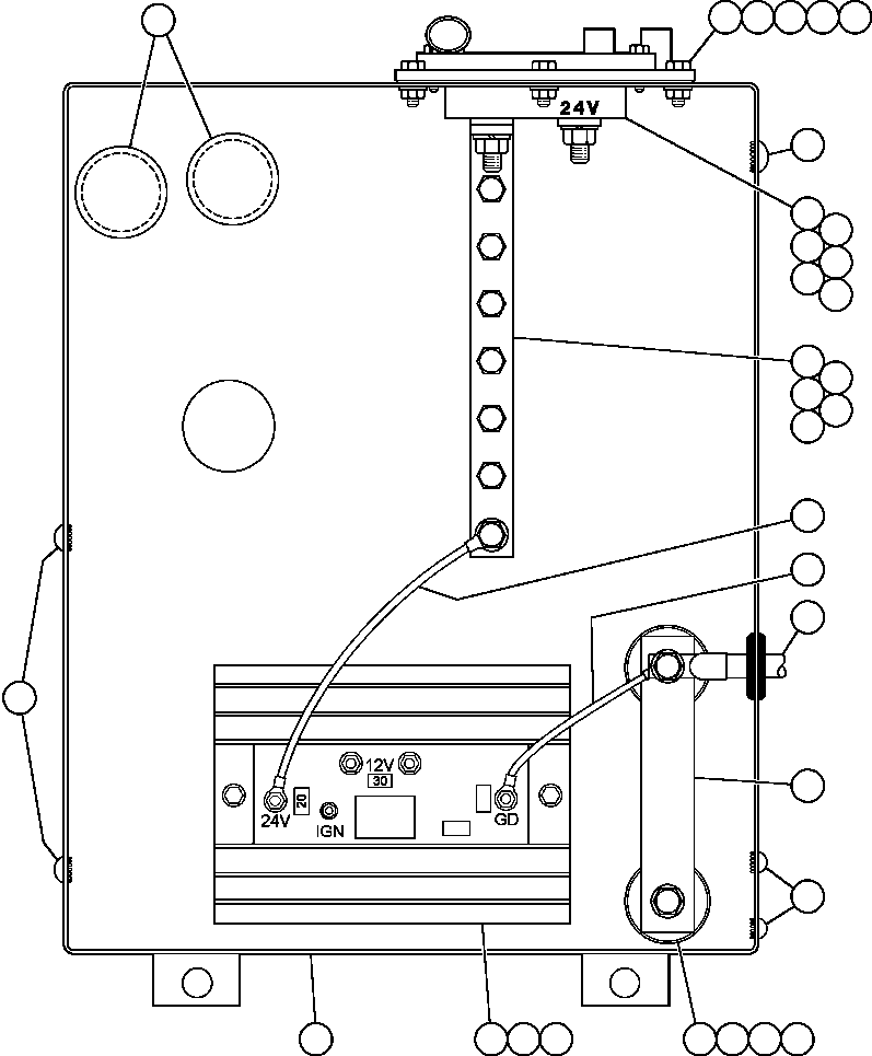 Dump Trucks Komatsu / AFE32-DS 830E S/N 32546 & 32553-32557  R.W. MILLER(AFE32-DS) / BATTERY DISCONNECT SWITCH BOX - 10(352 : 41151)
