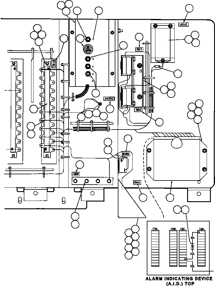 Dump Trucks Komatsu / AFE32-DS 830E S/N 32546 & 32553-32557  R.W. MILLER(AFE32-DS) / ELECTRICAL COMPARTMENT - 24 VOLT - 1(362 : 41153)