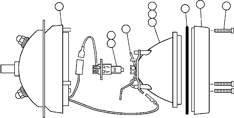 Dump Trucks Komatsu / AFE32-DS 830E S/N 32546 & 32553-32557  R.W. MILLER(AFE32-DS) / LIGHT ASSM (SUPER HALOGEN)(378 : 40995)