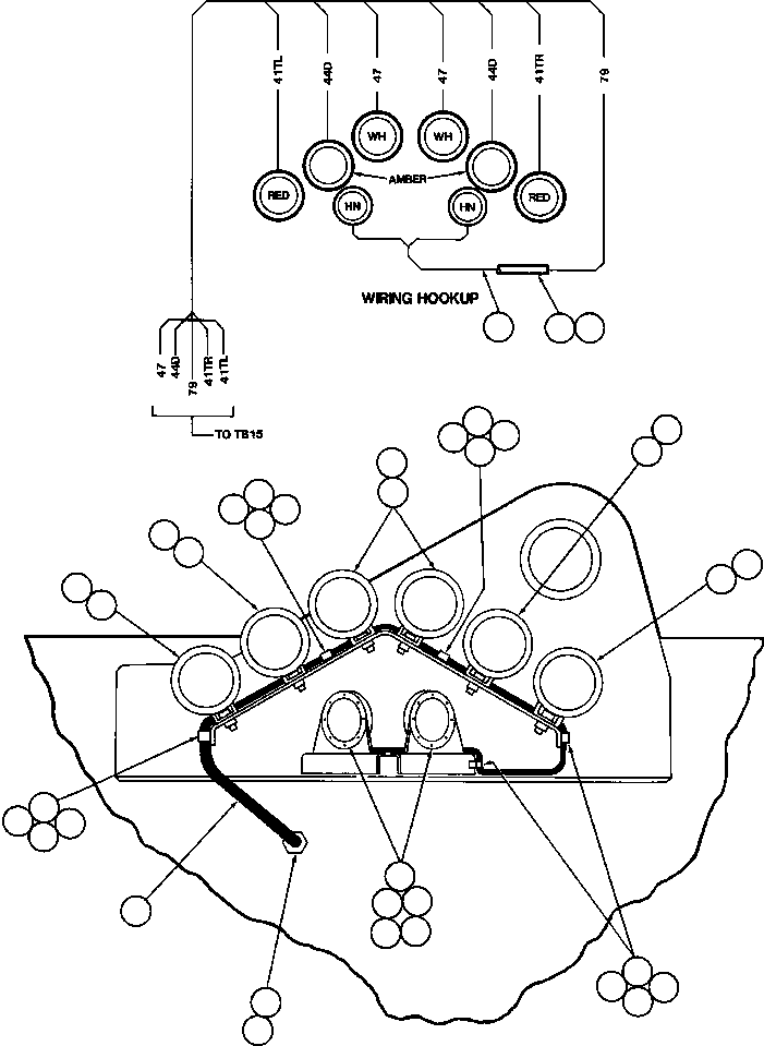 Dump Trucks Komatsu / AFE32-DS 830E S/N 32546 & 32553-32557  R.W. MILLER(AFE32-DS) / REAR LIGHTS & BACK-UP HORN(380 : 40736)