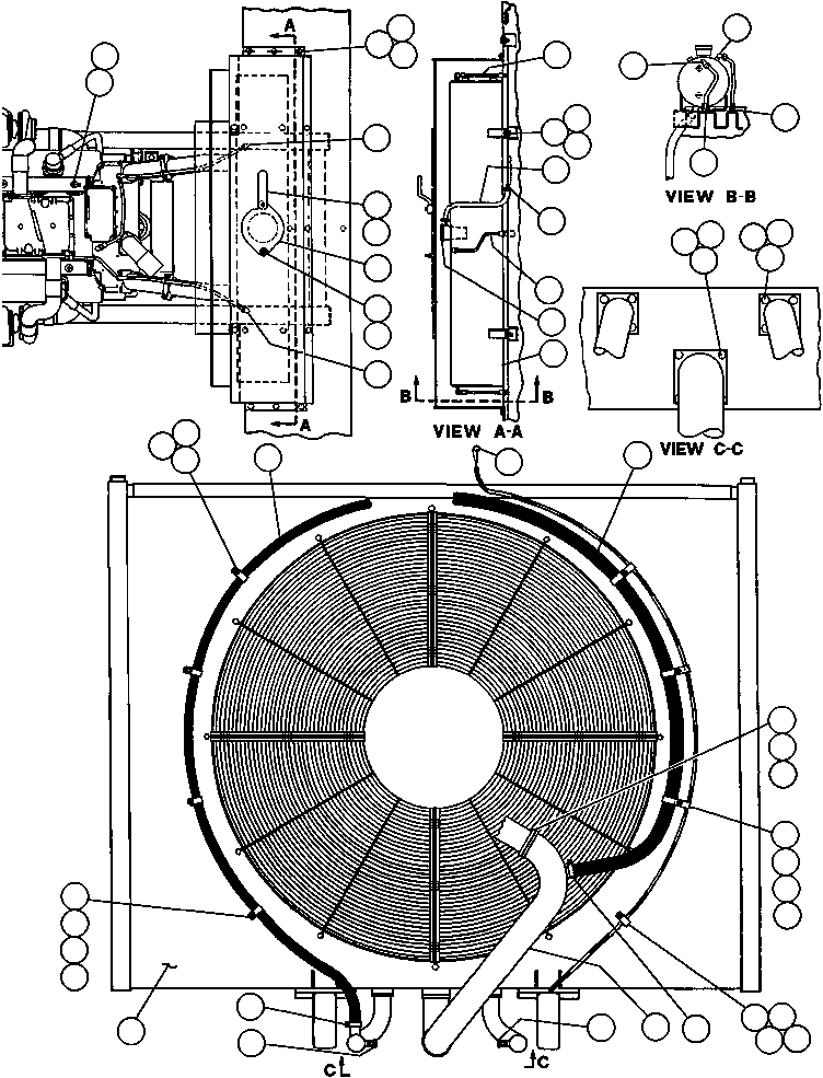 Dump Trucks Komatsu / AFE32-DT 830E S/N 32573               ZALDIVAR(AFE32-DT) / RADIATOR & SURGE TANK PIPING - 2(034 : 40615)