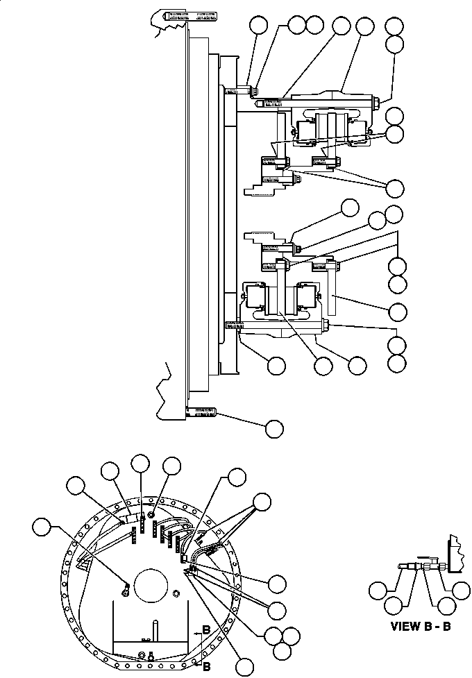 Dump Trucks Komatsu / AFE32-DT 830E S/N 32573               ZALDIVAR(AFE32-DT) / REAR DISC & PARKING BRAKE INSTL(080 : 40963)