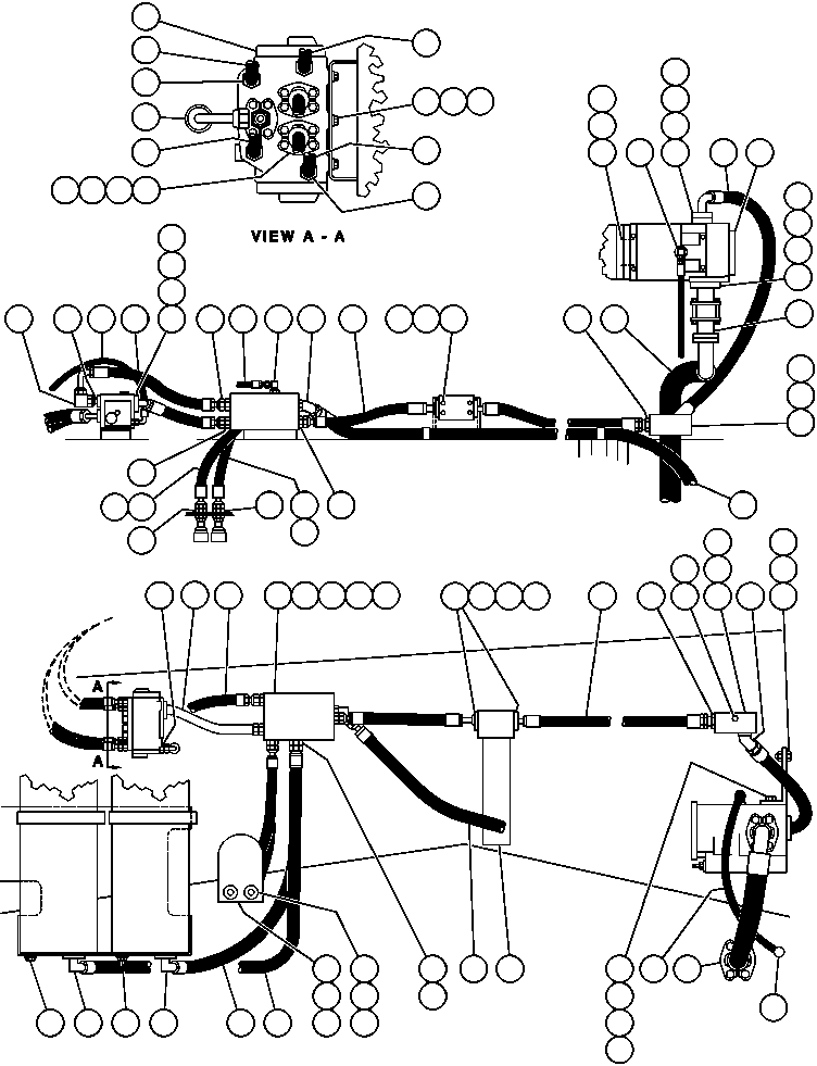 Dump Trucks Komatsu / AFE32-DT 830E S/N 32573               ZALDIVAR(AFE32-DT) / STEERING SYSTEM PIPING - 1(120 : 41052)