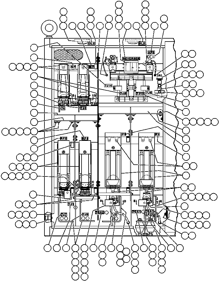 Dump Trucks Komatsu / AFE32-DT 830E S/N 32573               ZALDIVAR(AFE32-DT) / CONTROL CABINET ASSM - 3(250 : 40785)