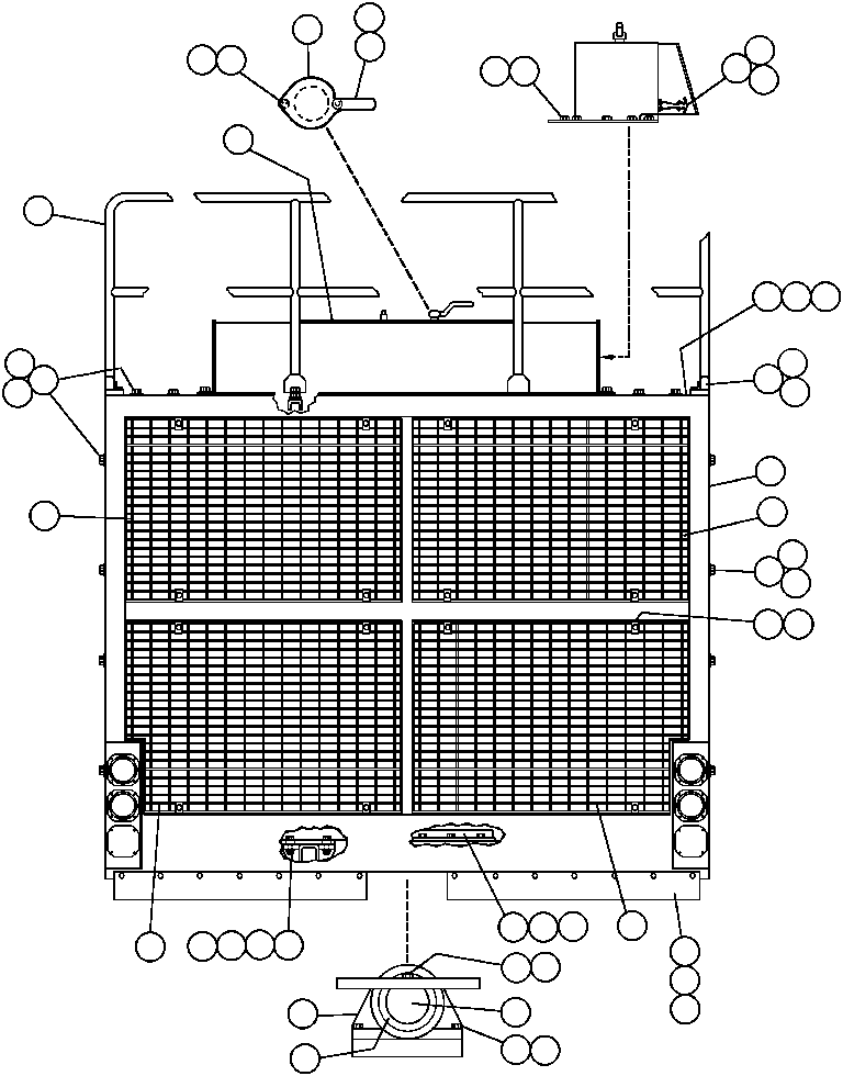 Dump Trucks Komatsu / AFE32-ED 830E                 COLLAHUASI(AFE32-ED) / GRILLE & HOOD(006 : 40488)