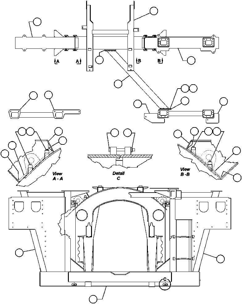 Dump Trucks Komatsu / AFE32-ED 830E                 COLLAHUASI(AFE32-ED) / FRAME & UPRIGHTS(008 : 41046)