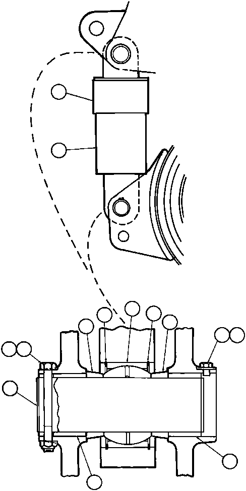 Komatsu parts book diagram for AFE32-ED 830E                 COLLAHUASI: REAR SUSPENSION & MOUNTING