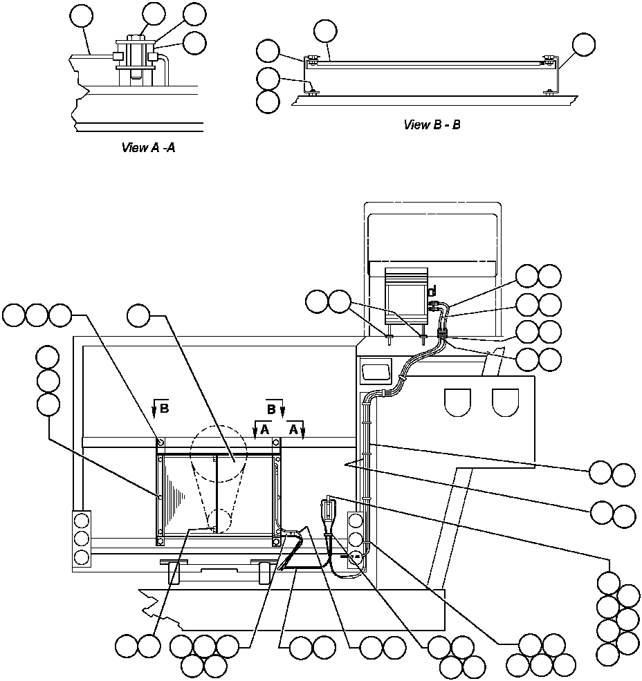 Komatsu parts book diagram for AFE32-ED 830E                 COLLAHUASI: AIR CONDITIONING PIPING & INSTALLATION