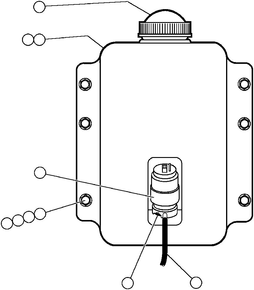 Komatsu parts book diagram for AFE32-ED 830E                 COLLAHUASI: WINDSHIELD WASHER INSTL