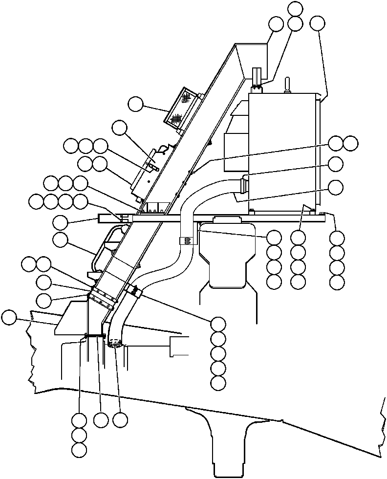 Dump Trucks Komatsu / AFE32-ED 830E                 COLLAHUASI(AFE32-ED) / BLOWER INLET INSTL(216 : 41132)