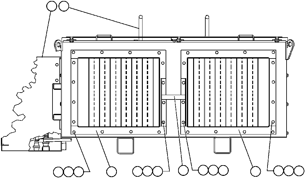 Komatsu parts book diagram for AFE32-ED 830E                 COLLAHUASI: BLOWN GRID - 7 STEP RETARDING - 2