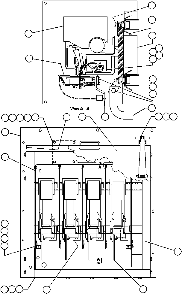 Komatsu parts book diagram for AFE32-ED 830E                 COLLAHUASI: RETARD MODULE - 4 STEP (ED2149)