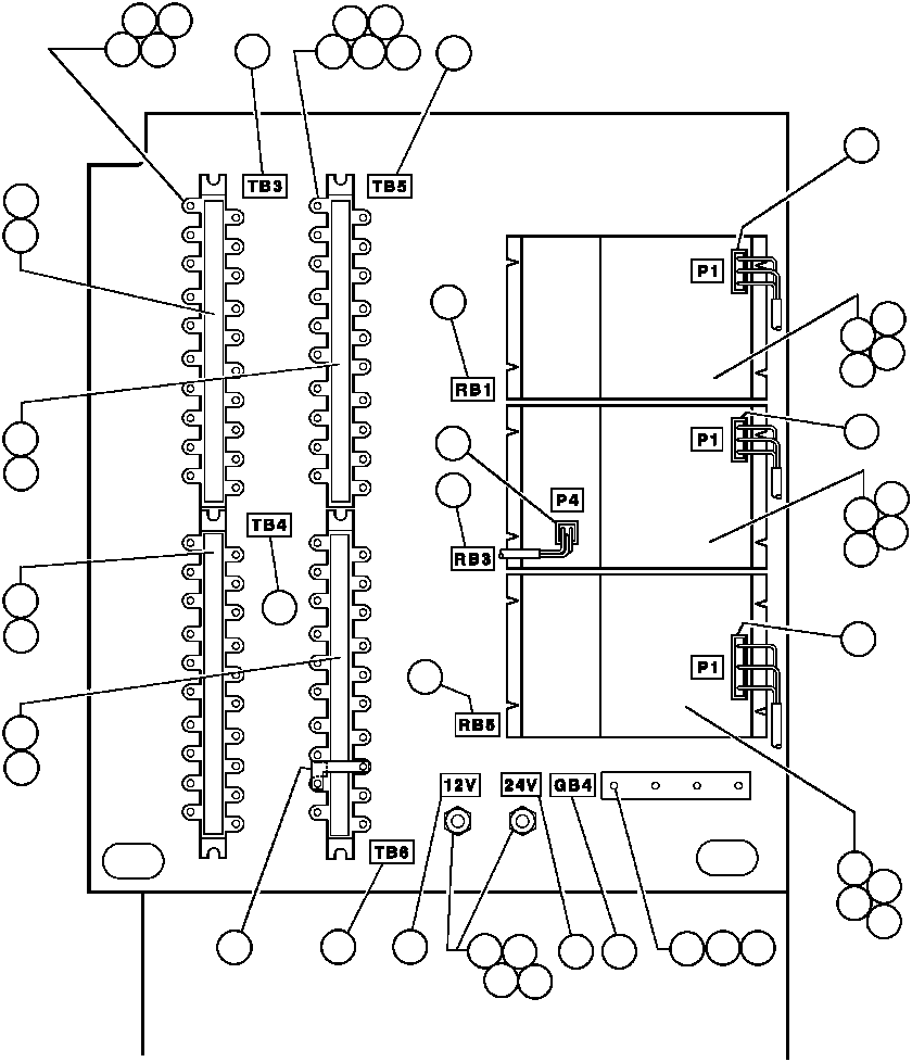 Komatsu parts book diagram for AFE32-ED 830E                 COLLAHUASI: JUNCTION BOX ASSM