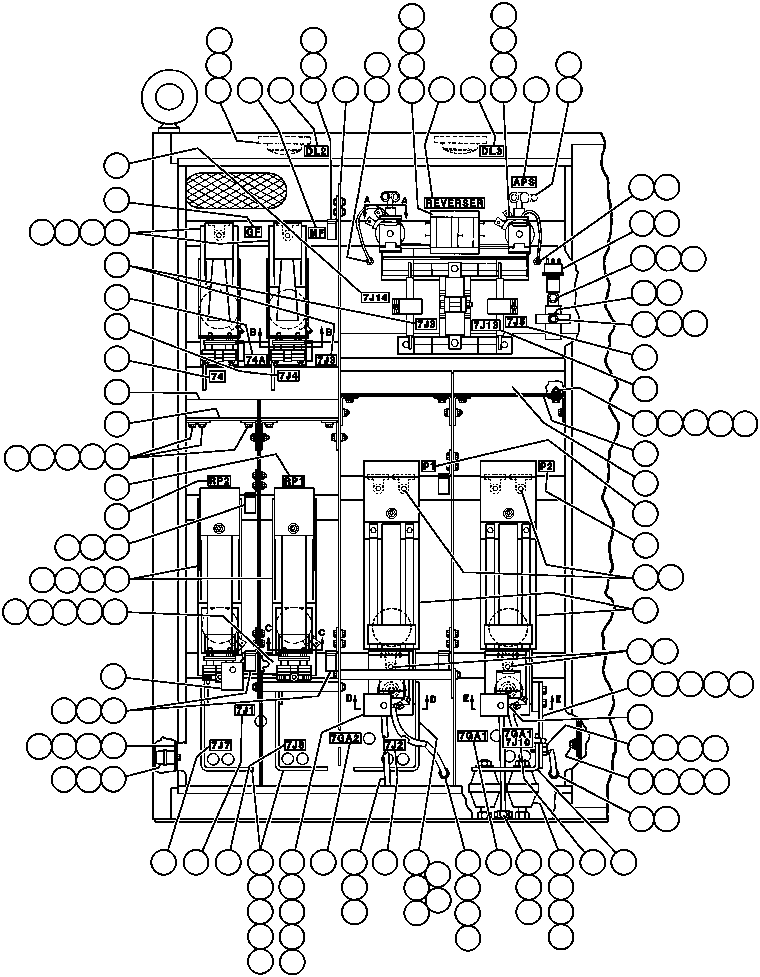 Dump Trucks Komatsu / AFE32-ED 830E                 COLLAHUASI(AFE32-ED) / CONTROL CABINET ASSM - 3(256 : 40785)