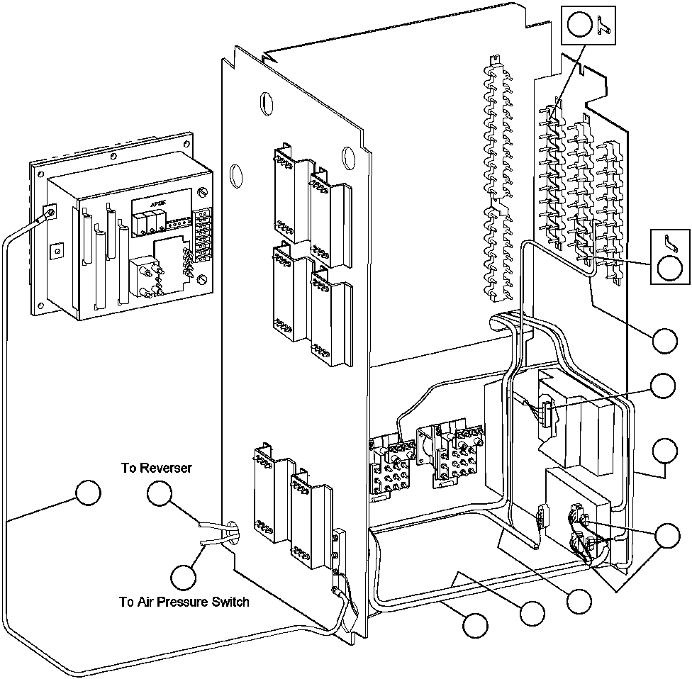 Dump Trucks Komatsu / AFE32-ED 830E                 COLLAHUASI(AFE32-ED) / CONTROL CABINET WIRING - 1(288 : 30732)