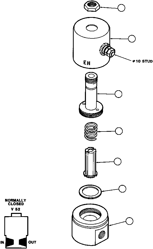 Komatsu parts book diagram for AFE32-ED 830E                 COLLAHUASI: SOLENOID VALVE - 24V (VZ3502)