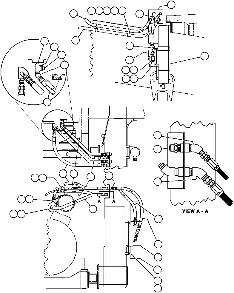 Komatsu parts book diagram for AFE32-ED 830E                 COLLAHUASI: ENGINE FUEL PIPING