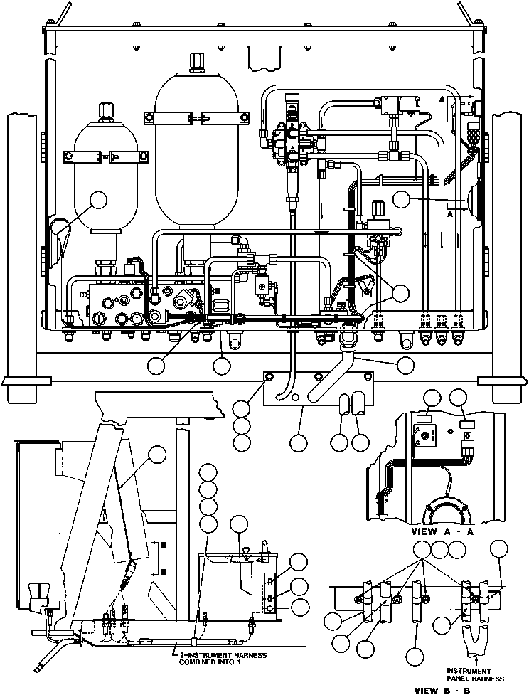 Komatsu parts book diagram for AFE32-ED 830E                 COLLAHUASI: BRAKE CABINET/CAB WIRING