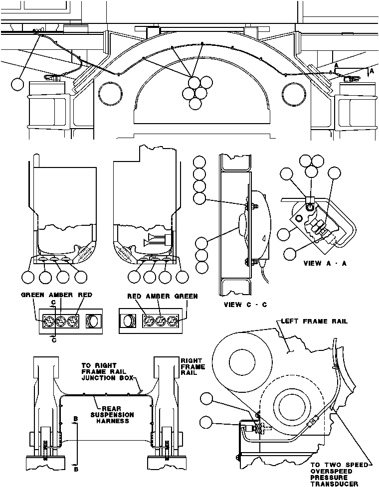 Komatsu parts book diagram for AFE32-ED 830E                 COLLAHUASI: PAYLOAD METER/ON BOARD WEIGHING SYSTEM