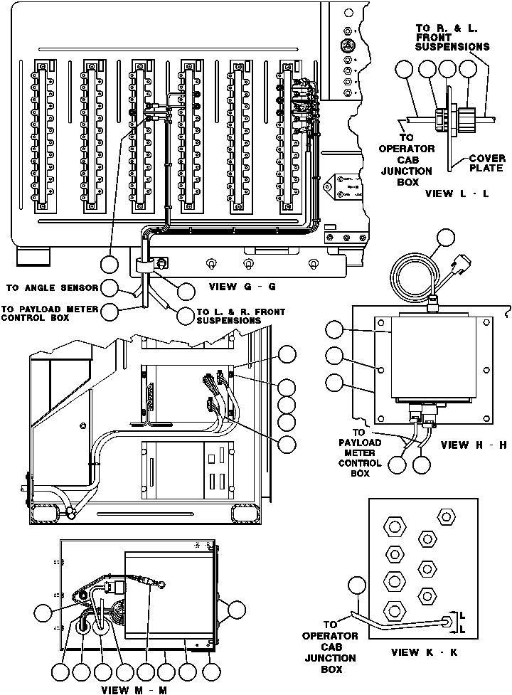 Komatsu parts book diagram for AFE32-ED 830E                 COLLAHUASI: PAYLOAD METER/ON BOARD WEIGHING SYSTEM - 3