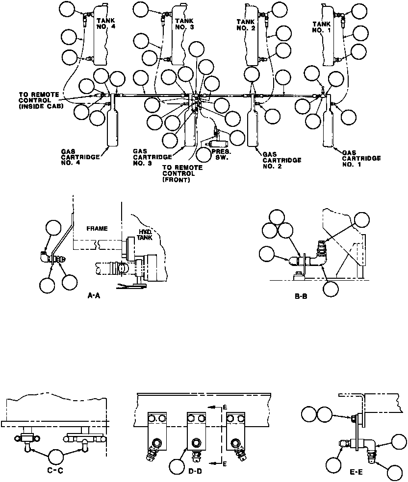 Komatsu parts book diagram for AFE32-ED 830E                 COLLAHUASI: FIRE CONTROL SYSTEM - 2