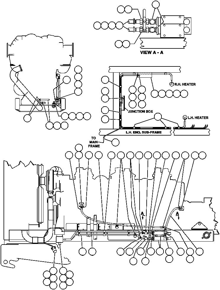 Komatsu parts book diagram for AFE32-ED 830E                 COLLAHUASI: HOT START INSTL