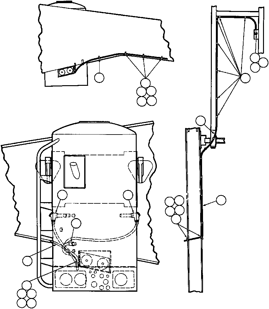Komatsu parts book diagram for AFE32-ED 830E                 COLLAHUASI: HOTSTART - HYDRAULIC TANK