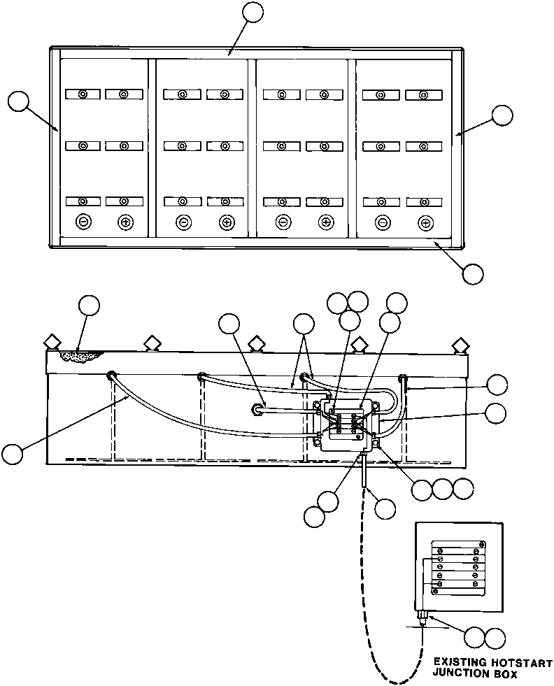 Komatsu parts book diagram for AFE32-ED 830E                 COLLAHUASI: BATTERY BOX HEATER INSTL