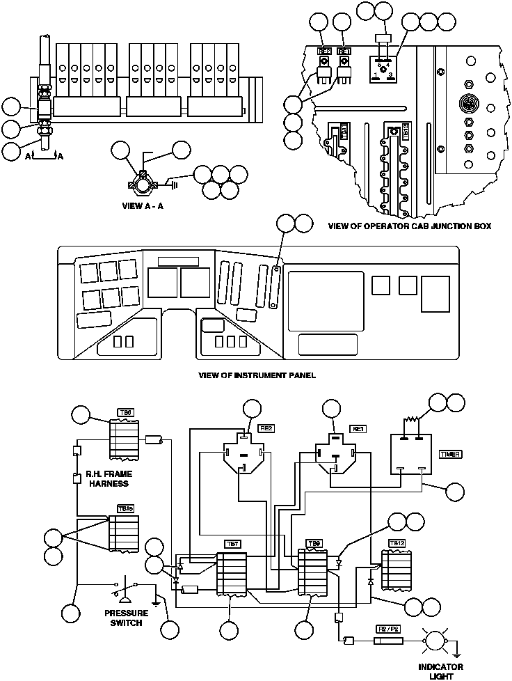 Komatsu parts book diagram for AFE32-ED 830E                 COLLAHUASI: AUTO LUBE PRESSURE INSTALLATION
