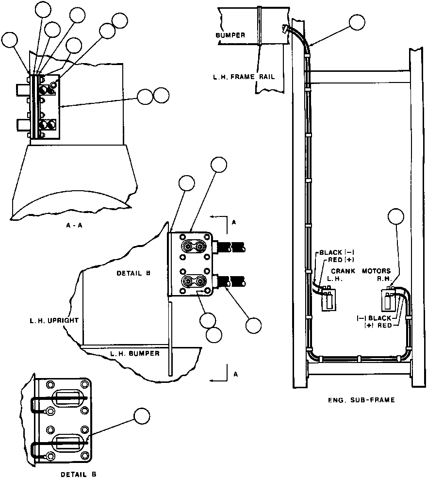 Komatsu parts book diagram for AFE32-ED 830E                 COLLAHUASI: AUXILIARY JUMP START INSTL